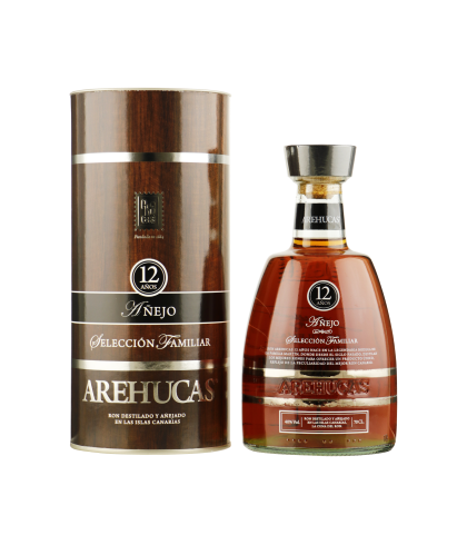 Fles Ron Arehucas Añejo Rum 12 Yrs., rum, op voorraad bij slijterij t Bockje in Bathmen