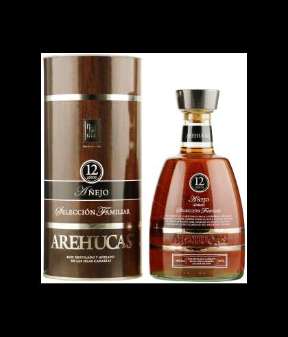 Fles Ron Arehucas Añejo Rum 12 Yrs., rum, op voorraad bij slijterij t Bockje in Bathmen