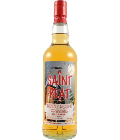 Fles Port Askaig Saint and Peat Edition 2024, Islay single malt whisky, op voorraad bij slijterij t Bockje in Bathmen
