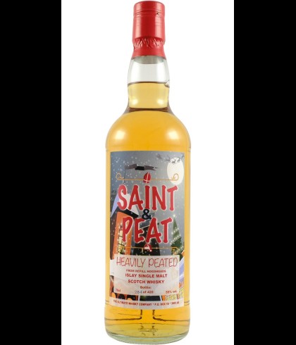 Fles Port Askaig Saint and Peat Edition 2024, Islay single malt whisky, op voorraad bij slijterij t Bockje in Bathmen