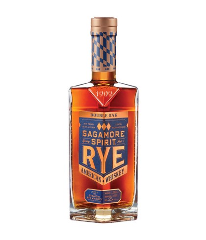 Fles Sagamore American Straight Rye Whiskey Double Oak, whisky, bij slijterij ’t Bockje in Bathmen