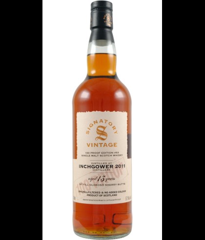 Fles Speyside single malt van Inchgower, op voorraad bij slijterij t Bockje in Bathmen