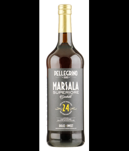 Fles Pellegrino Marsala Garibaldi Superiore, marsala uit Sicilie, bij slijterij t Bockje in Bathmen