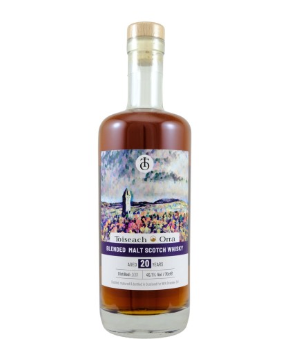 Fles Toiseach Orra 20y, whisky, op voorraad bij slijterij t Bockje in Bathmen