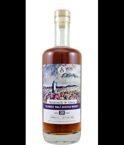 Fles Toiseach Orra 20y, whisky, op voorraad bij slijterij t Bockje in Bathmen