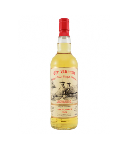 Fles The Ultimate Inchgower 2007, enkel vat gebotteld door The Ultimate uit Amersfoort, op voorraad bij slijterij t Bockje in Bathmen