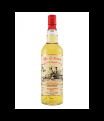 Fles The Ultimate Inchgower 2007, enkel vat gebotteld door The Ultimate uit Amersfoort, op voorraad bij slijterij t Bockje in Bathmen