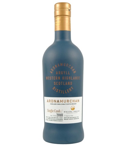Fles Ardnamurchan 2018 Single Cask #1128, single malt whisky, op voorraad bij slijterij t Bockje in Bathmen