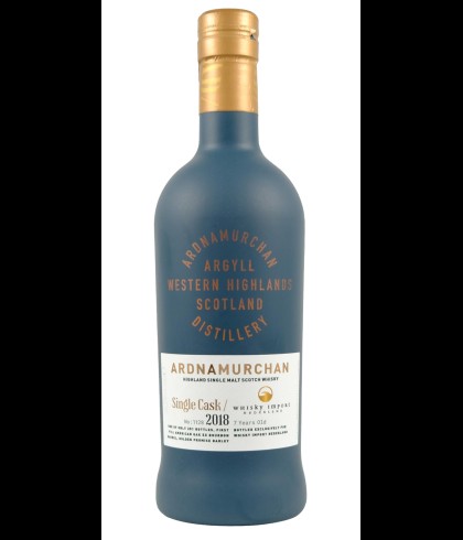 Fles Ardnamurchan 2018 Single Cask #1128, single malt whisky, op voorraad bij slijterij t Bockje in Bathmen