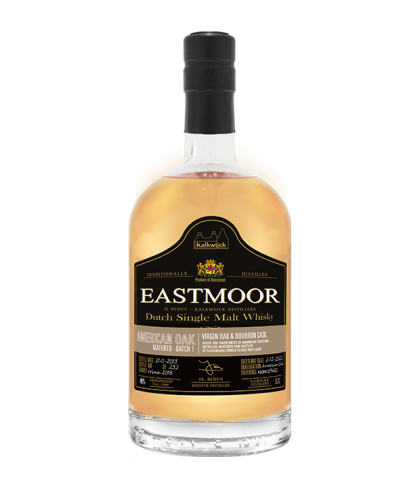 Fles Eastmoor Single Cask batch#1 American Oak, whisky, op voorraad bij slijterij t Bockje in Bathmen