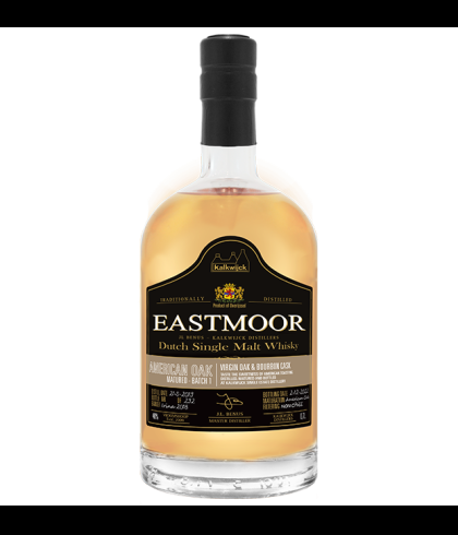 Fles Eastmoor Single Cask batch#1 American Oak, whisky, op voorraad bij slijterij t Bockje in Bathmen