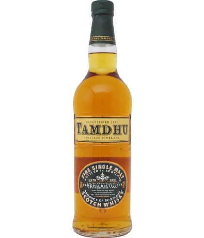 Fles Tamdhu single malt, Speyside single malt whisky uit Knockando, op voorraad bij slijterij t Bockje in Bathmen
