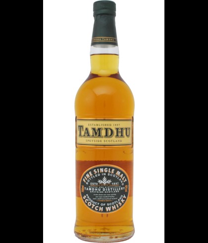 Fles Tamdhu single malt, Speyside single malt whisky uit Knockando, op voorraad bij slijterij t Bockje in Bathmen