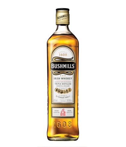 Fles Bushmills Original, single malt whisky, op voorraad bij slijterij t Bockje in Bathmen