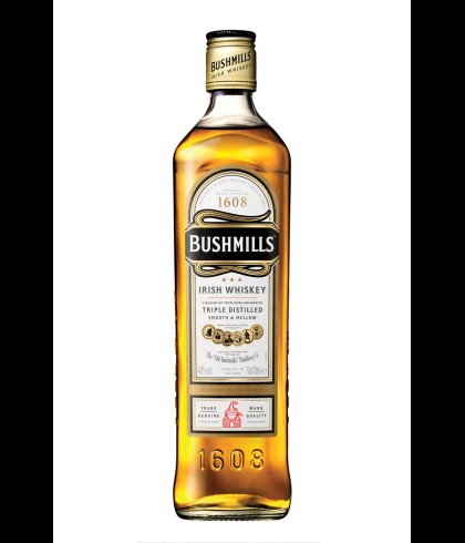 Fles Bushmills Original, single malt whisky, op voorraad bij slijterij t Bockje in Bathmen