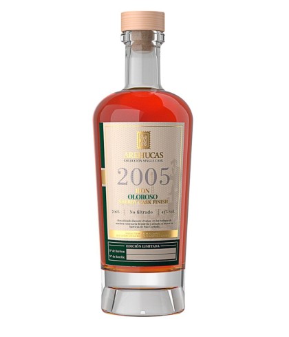 Fles Ron Arehucas Rum Oloroso Single Cask 2005, rum, op voorraad bij slijterij t Bockje in Bathmen