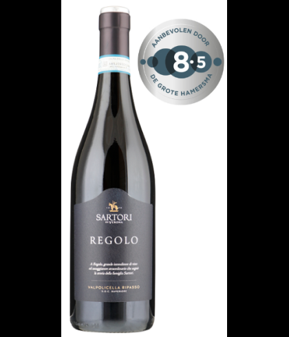 Fles Sartori Regolo Ripasso Superiore, wijn op voorraad bij slijterij t Bockje in Bathmen