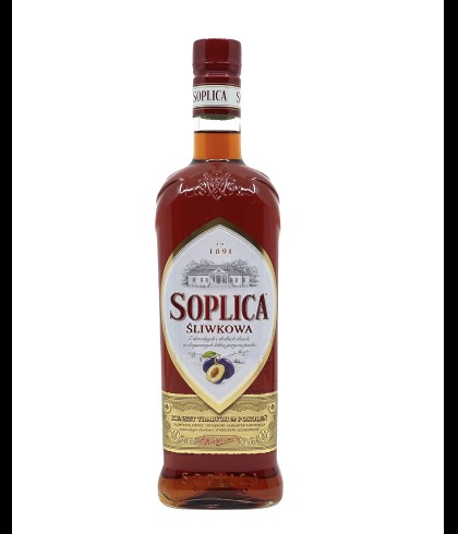 Fles Soplica Sliwkowa Pruim, wodka, op voorraad bij slijterij t Bockje in Bathmen