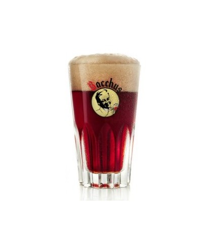 Glas Bacchus Kriek / Oud Bruin half pint glas, bij slijterij ’t Bockje in Bathmen