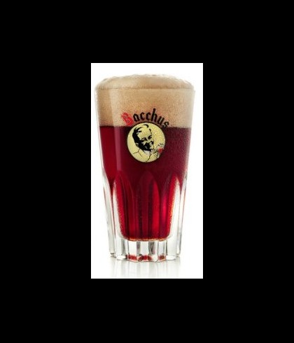 Glas Bacchus Kriek / Oud Bruin half pint glas, bij slijterij ’t Bockje in Bathmen