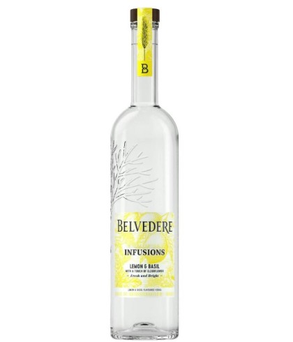 Wodka Belvedere Infusion Lemon & Basil van Belvedere, bij slijterij ’t Bockje in Bathmen