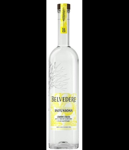 Wodka Belvedere Infusion Lemon & Basil van Belvedere, bij slijterij ’t Bockje in Bathmen