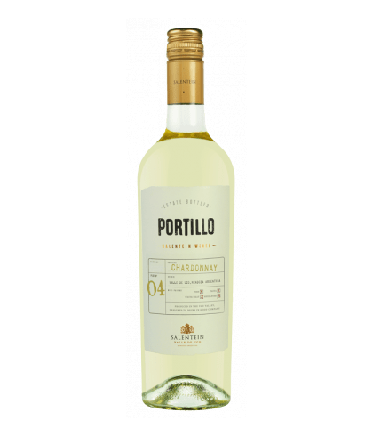Fles Portillo Chardonnay, wijn op voorraad bij slijterij t Bockje in Bathmen