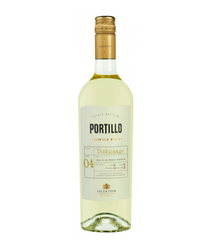 Fles Portillo Chardonnay, wijn op voorraad bij slijterij t Bockje in Bathmen