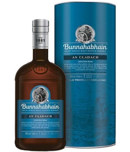 Fles Bunnahabhain An Cladach, single malt whisky, op voorraad bij slijterij t Bockje in Bathmen