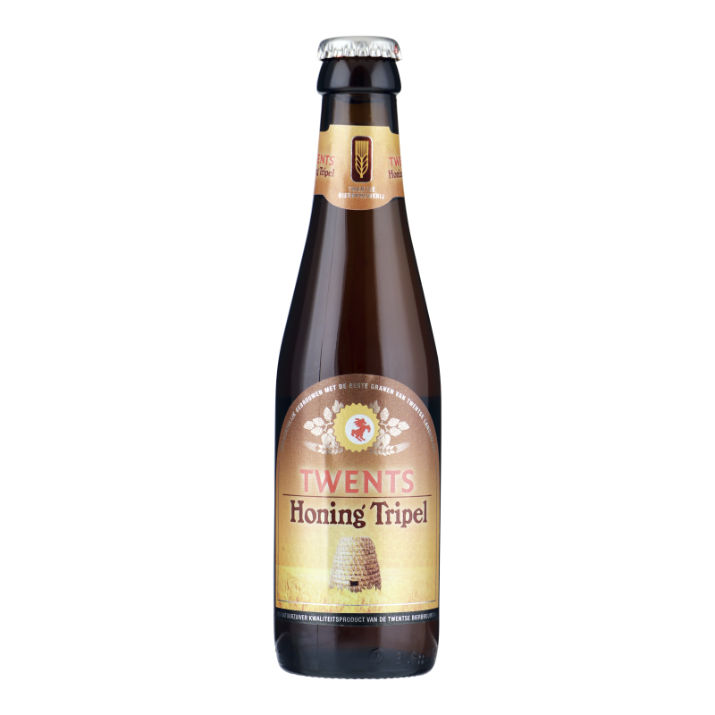 Fles Twents Honing Tripel, bier van Twents, op voorraad bij slijterij ’t Bockje in Bathmen