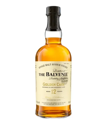 Fles The Balvenie 12 Years Old Golden Cask, single malt whisky, op voorraad bij slijterij t Bockje in Bathmen
