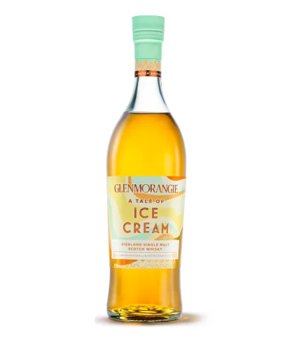Fles Glenmorangie A Tale of Ice Cream, single malt whisky, op voorraad bij slijterij t Bockje in Bathmen