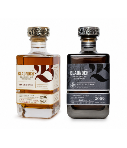 Fles Bladnoch Exclusive Single Cask Set, single malt whisky, op voorraad bij slijterij t Bockje in Bathmen
