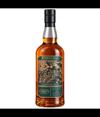 Fles Spirits of Salud Ichiro's The Artisan Flow, whisky, bij slijterij t Bockje in Bathmen