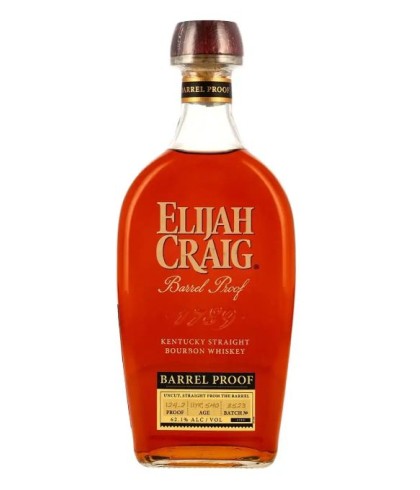 Fles Elijah Craig Barrel Proof Batch B523, single malt whisky, op voorraad bij slijterij t Bockje in Bathmen