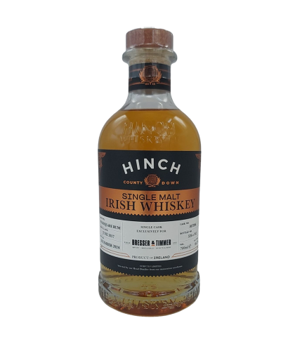 Fles Hinch Foursquare Single Cask, single malt whisky, op voorraad bij slijterij t Bockje in Bathmen