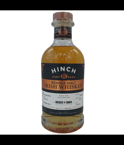 Fles Hinch Foursquare Single Cask, single malt whisky, op voorraad bij slijterij t Bockje in Bathmen