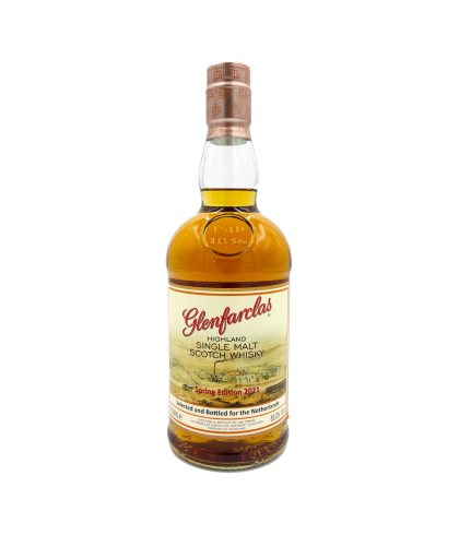 Fles Glenfarclas Spring Edition 2021, single malt whisky, op voorraad bij slijterij t Bockje in Bathmen