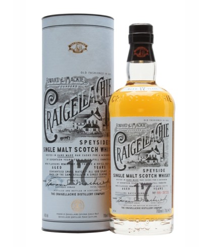 Fles Craigellachie 17 Years Old, single malt whisky, op voorraad bij slijterij t Bockje in Bathmen