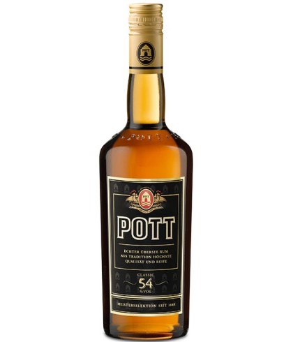 Fles Pott 54 Rum, rum, bij slijterij t Bockje in Bathmen