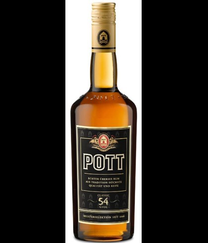 Fles Pott 54 Rum, rum, bij slijterij t Bockje in Bathmen