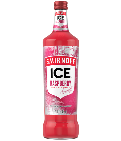 Wodka Smirnoff Ice Raspberry 4% van Smirnoff, bij slijterij ’t Bockje in Bathmen