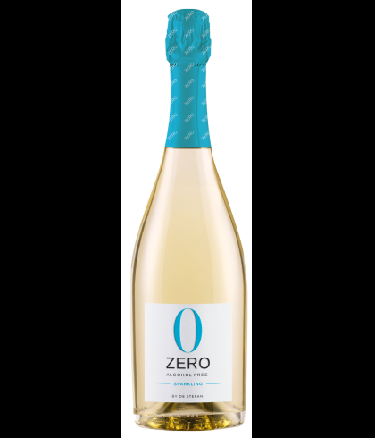 Fles Zero Alcohol Free Sparkling by De Stefani, wijn op voorraad bij slijterij t Bockje in Bathmen