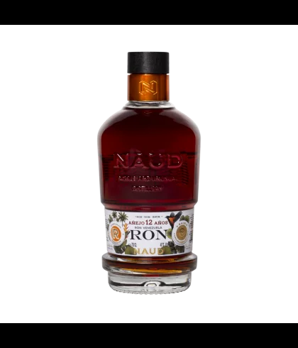 Fles Naud Ron Venezuela Añejo 12 Años, rum, op voorraad bij slijterij t Bockje in Bathmen