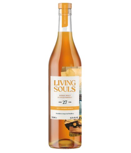 Fles whisky van bottelaar Living Souls, op voorraad bij slijterij t Bockje in Bathmen