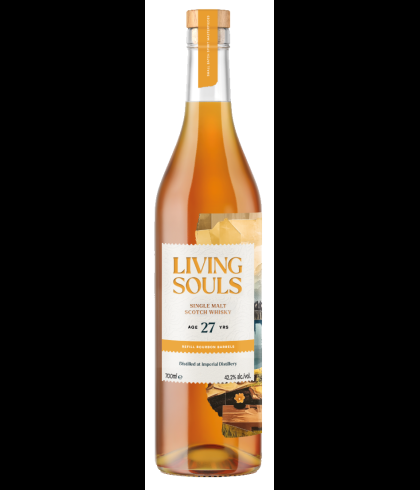 Fles whisky van bottelaar Living Souls, op voorraad bij slijterij t Bockje in Bathmen
