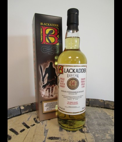 Fles Raw Cask Bunnahabhain 2007 14 Years Old, single malt whisky, op voorraad bij slijterij t Bockje in Bathmen