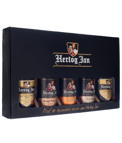 Fles Hertog Jan Assortiment, bier van Hertog Jan, bij slijterij t Bockje in Bathmen