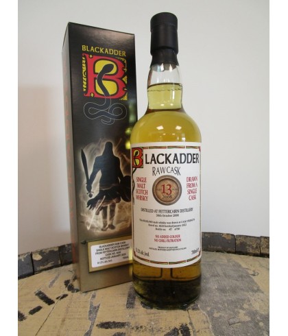 Fles Raw Cask Fettercairn 2008 13 Years Old, single malt whisky, op voorraad bij slijterij t Bockje in Bathmen