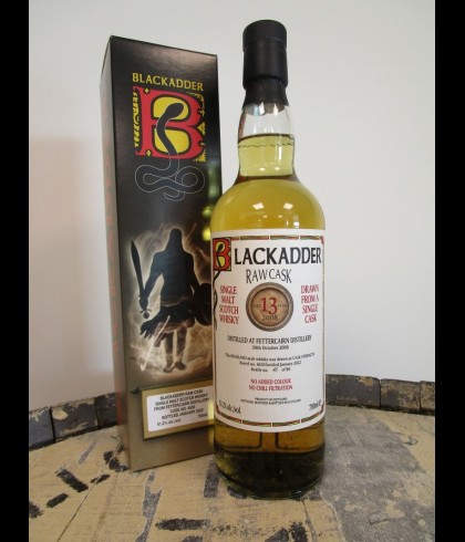 Fles Raw Cask Fettercairn 2008 13 Years Old, single malt whisky, op voorraad bij slijterij t Bockje in Bathmen